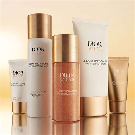 Dior sunscreen after sun exposure